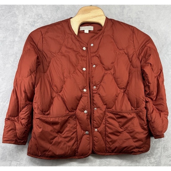 Outerknown Jackets & Blazers - Outerknown Phoenix Quilted‎ Down Puffer Warm Lightweight Jacket Orange Women's M
